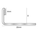 Tegelprofiel Recht Roestvrij Staal geborsteld Goud 10 mm 270 cm ESS 107.190 by Genesis