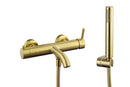 Sirio Bath Mixer with Hand Shower 20cm Brushed Gold