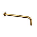 Douchearm Muuruitloop Rond 40cm Geborsteld Goud