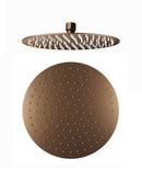 Hoofddouche Flat Rond 25cm Koper