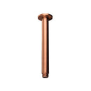 Shower arm ceiling spout round 20cm copper