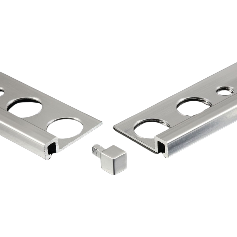 Hoekstuk Glans Zilver 5 mm (4 stuks) EMG050.91 by Genesis