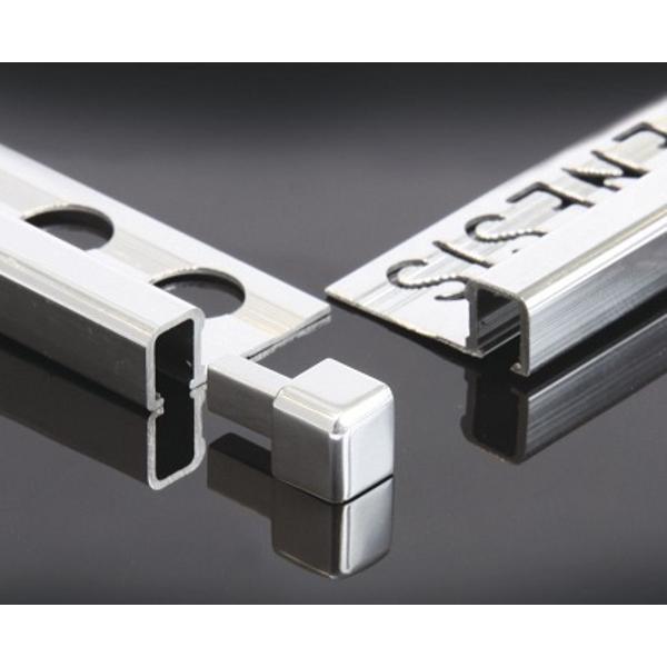 Hoekstuk Glans Zilver 10 mm (4 stuks) ECG100.91 by Genesis