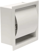 Inbouw toiletrolhouder Mat wit RVS  by L'Aqua®