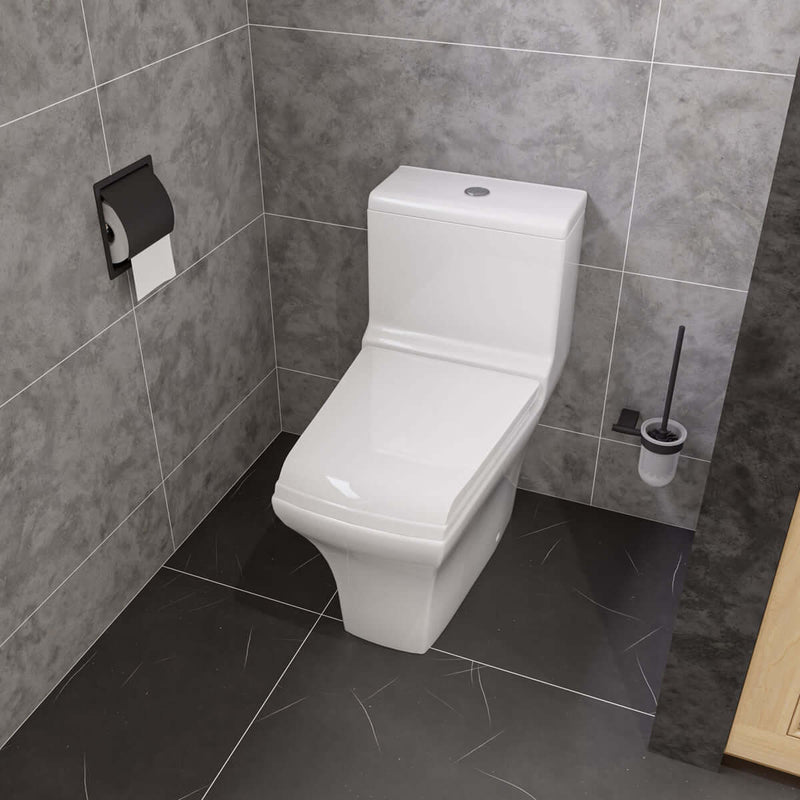 Inbouw toiletrolhouder RVS mat zwart  by L'Aqua®