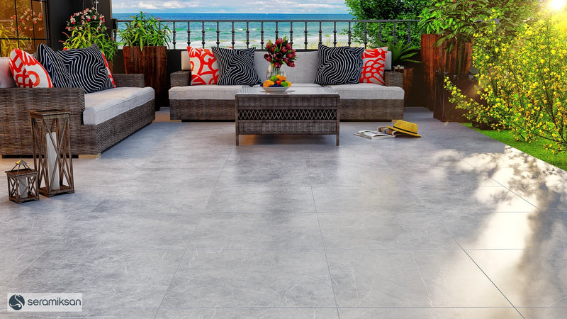 Vloertegel Moon Dark Grey 60x60 cm mat antislip R10