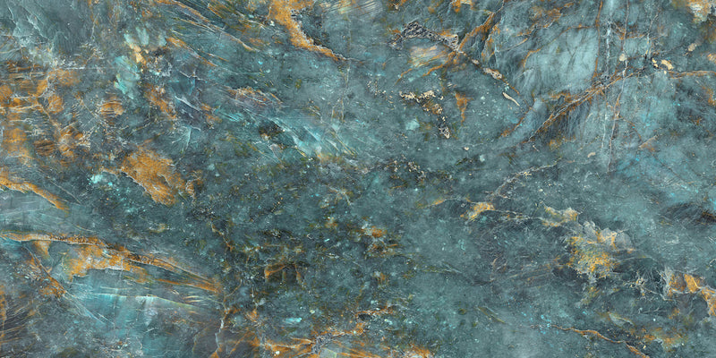 Vloertegel VN Lemurian Blue 60x120 cm hoogglans