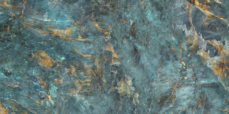 Vloertegel VN Lemurian Blue 60x120 cm hoogglans