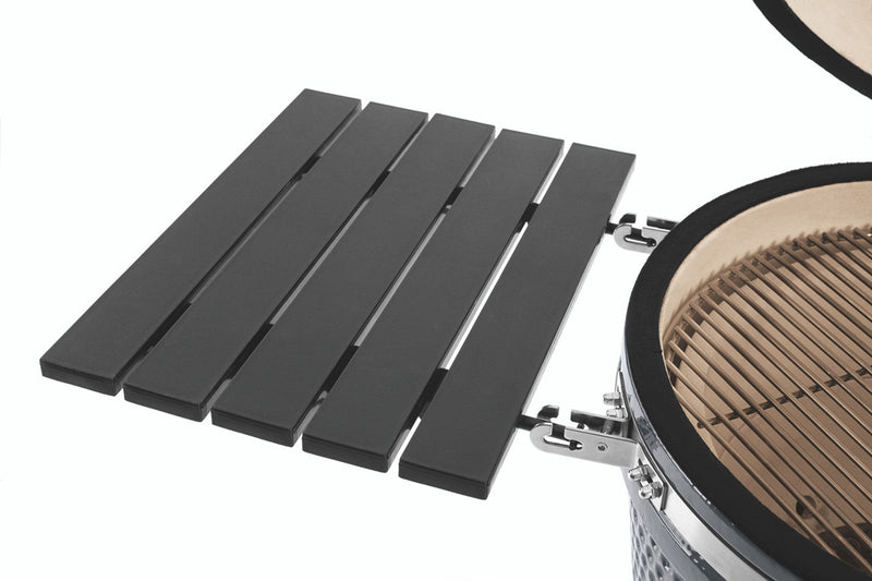 Landmann Kamado Barbecue 22 Inch Large - Keramische Houtskool BBQ - Met Trolley Onderstel & Zijtafels - Inclusief Thermometer & Rooster - 10+ Steaks Capaciteit - Grijs - Zwart
