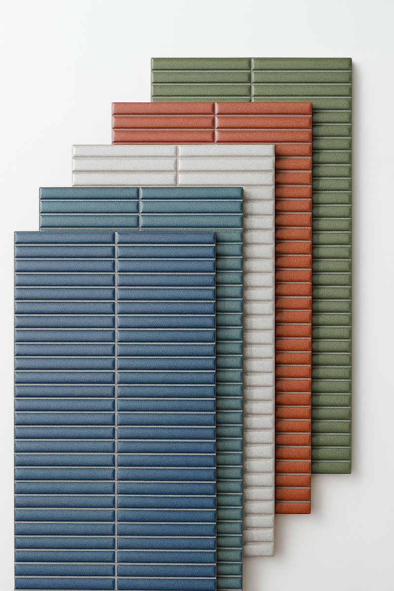 Wandtegel Deco Lingot Aqua 32x62,5 cm Rechthoek – Porselein Zijdeglans – Frisse Aquatint