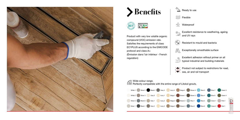 Litokol Litosil voegkit 300 ml Blue 1