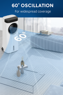 3in1 Aircooler Arctic Breeze R117 - 3in1 Bladloze Luchtkoeler Humidifier 75W 230V Luchtbevochtiger