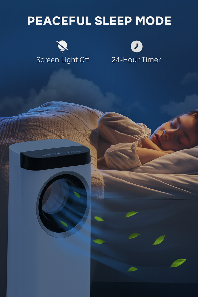 3in1 Aircooler Arctic Breeze R117 - 3in1 Bladloze Luchtkoeler Humidifier 75W 230V Luchtbevochtiger