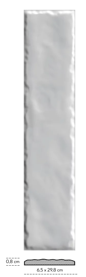 Wandtegel Monpelli Ivory Mix 6,5x29,8 cm Rechthoek – Keramiek Glans Gerectificeerd – Warme Ivoortinten