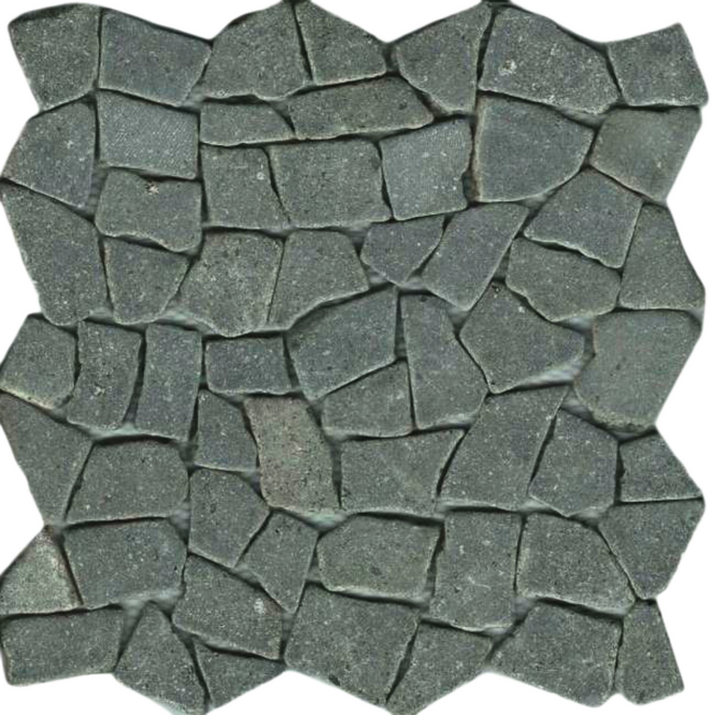 Mozaïek Beachstone lava zwart 29.4 x 29.4 cm