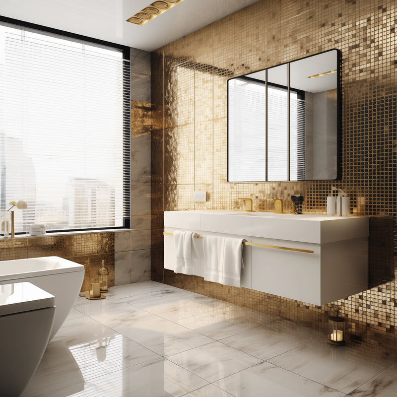 Mozaïek Bo.006 gold mix  29,5 x 29,5 cm