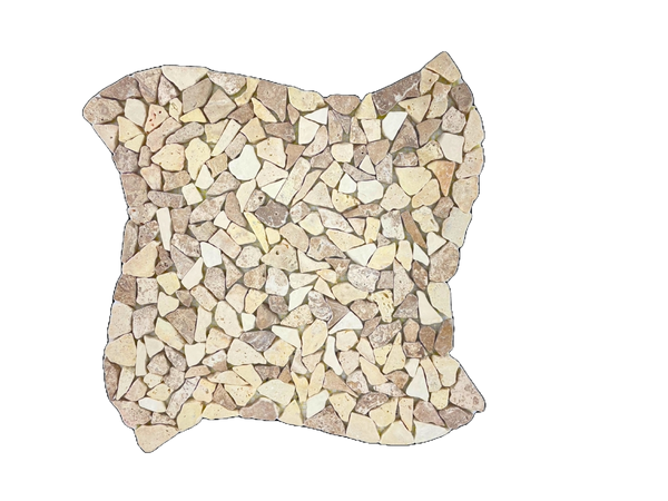 Mozaïek Micromosaic mix traverten 30 x 30 cm