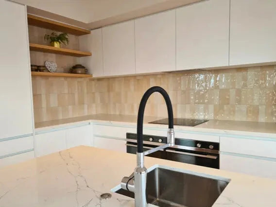 Wandtegel Nolita Beige 6,5x20 cm Porselein Glans – Warm Naturel