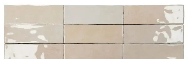 Wandtegel Nolita Beige 6,5x20 cm Porselein Glans – Warm Naturel