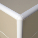 PDP604.01 PVC Buitenhoekstuk Rond - Wit - 6mm - Set van 4