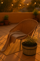 Plantenbak boomkuip set van 3 geborsteld Grijs Acacia FSC