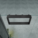 Opbouwnis voor douchewand, 4 Handdoekhaken, aluminium, 60 × 30 × 8 cm – Gunmetal – sfeerbeeld 2