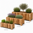 Storm Plantenbakken Set 3 Stuks Rechthoekig S/M/L Naturel Geolied Acaciahout FSC