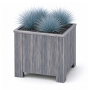 Square planter M Lignum Acacia FSC 40 x 40 cm Gray