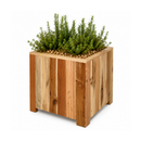 Square planter M Lignum Acacia FSC 40 x 40 cm Natural oiled