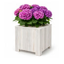Storm Plantenbak Vierkant 40x40 cm Wit Acaciahout FSC