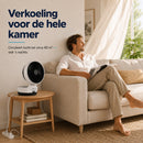 Coolboy Trend Tafelventilator 25 cm - Ventilator met Afstandsbediening | 3 Snelheden, Timer 7 uur en 180 graden Oscillatie