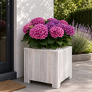 Storm Plantenbak Vierkant 40x40 cm Wit Acaciahout FSC