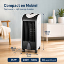Coolboy ICE 25 Aircooler with Cooling Elements - Compact Air Cooler 75W | Air Conditioner Without Exhaust Hose and Ionization