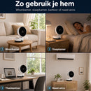 Coolboy Trend Tafelventilator 25 cm - Ventilator met Afstandsbediening | 3 Snelheden, Timer 7 uur en 180 graden Oscillatie