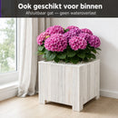Storm Plantenbak Vierkant 40x40 cm Wit Acaciahout FSC