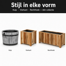 Rectangular planter L Lignum Acacia FSC 100 x 50 x 50 cm Natural oiled