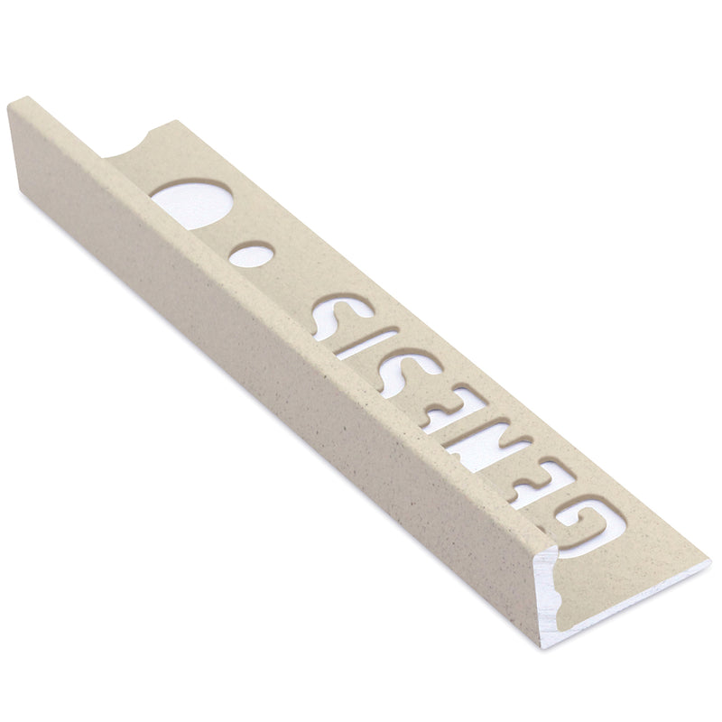 Tegelprofiel Vierkant Zandkleur Aluminium 10 mm 270 cm ESA107.425 by Genesis