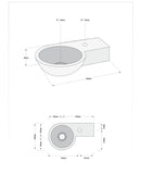 Complete Fonteinset Tomas met Kruiskop Kraan en Afvoerset by L'Aqua®