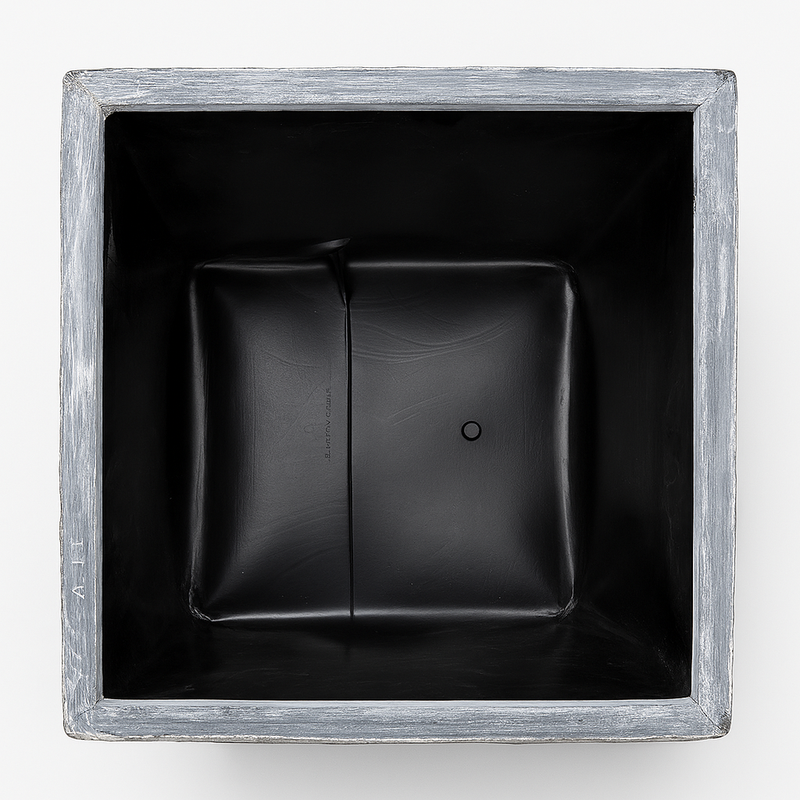 Vierkante plantenbak L Lignum Acacia FSC 50 x 50 cm Grijs