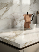 Vloertegel Calacatta Jade Wit 60x120 cm Rechthoek – Porselein Hoogglans Gerectificeerd – Marmerlook met Grijze Adering