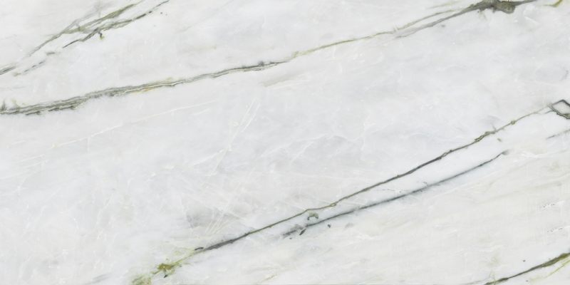 Vloertegel Calacatta Verde Mat Carved 60x120 cm Rechthoek – Keramiek Gerectificeerd – Marmerlook Glanzende Aderen