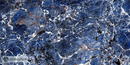 Vloertegel Galaxy Blue 60x120 cm Rechthoek - Porselein Hoogglans Gerectificeerd - Marmerlook Diep Blauw