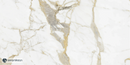 Vloertegel Gold Calacatta Wit 60x120 cm Rechthoek – Porselein Lappato Gerectificeerd – Marmerlook
