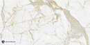 Vloertegel Gold Calacatta Wit 60x120 cm Rechthoek – Porselein Lappato Gerectificeerd – Marmerlook