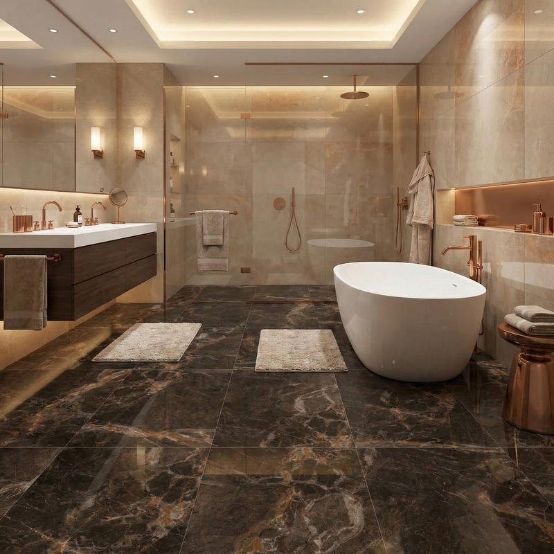 Floor tile HG Emporium Nero 60x120 cm