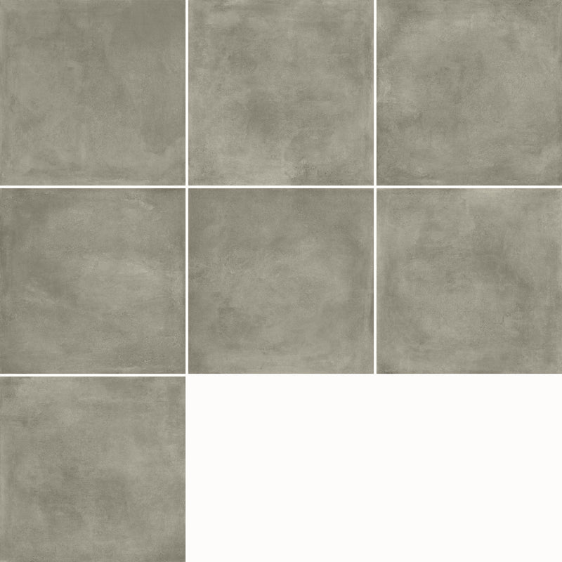 Vloertegel Leida Taupe 60x60 cm Vierkant - Porselein Mat Gerectificeerd - Betonlook Antislip R9