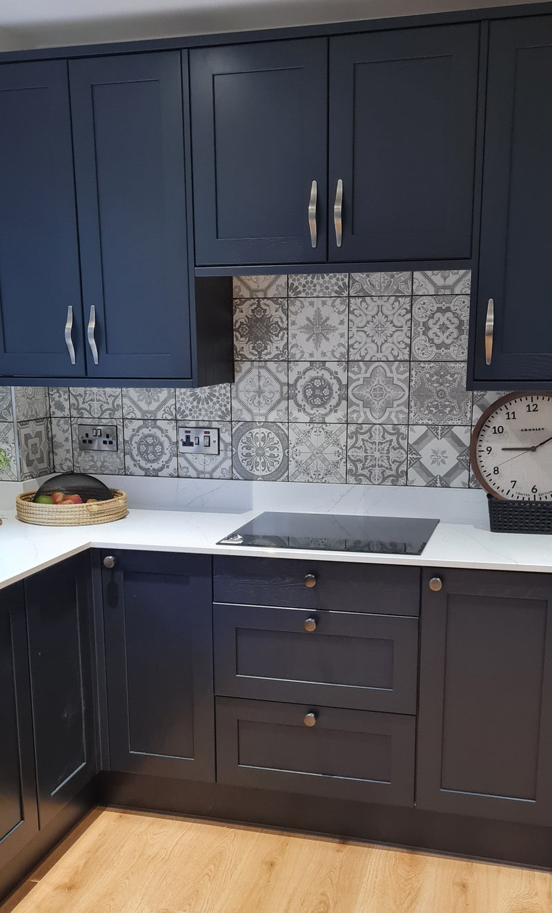 Vloertegel Nikea Sephia Grey 20x20 cm Vierkant - Porselein Mat - Victoriaanse & Marokkaanse Patroontegel R10