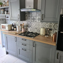 Vloertegel Nikea Sephia Grey 20x20 cm Vierkant - Porselein Mat - Victoriaanse & Marokkaanse Patroontegel R10