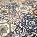 Vloertegel Nikea Mix 20x20 cm Vierkant - Porselein Mat - Victoriaanse & Marokkaanse Patroontegel R10