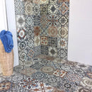 Vloertegel Nikea Mix 20x20 cm Vierkant - Porselein Mat - Victoriaanse & Marokkaanse Patroontegel R10